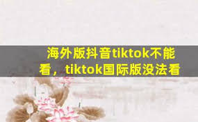 海外版抖音tiktok下载地址什么是海外版抖音TikTok