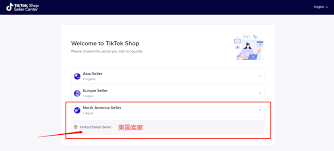 TikTok卖家中心注册流程示意图